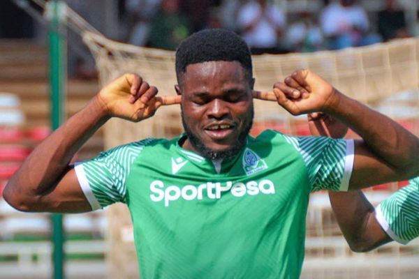 Benson Omalla celebrates after scoring. PHOTO| FKFPL