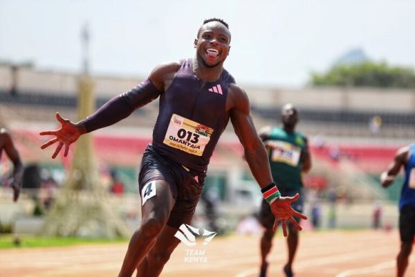 Ferdinand Omanyala. PHOTO| Athletics Kenya