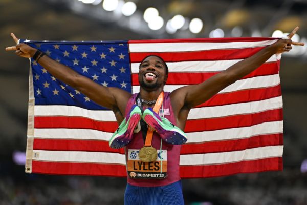 Noah Lyles. PHOTO| AFP